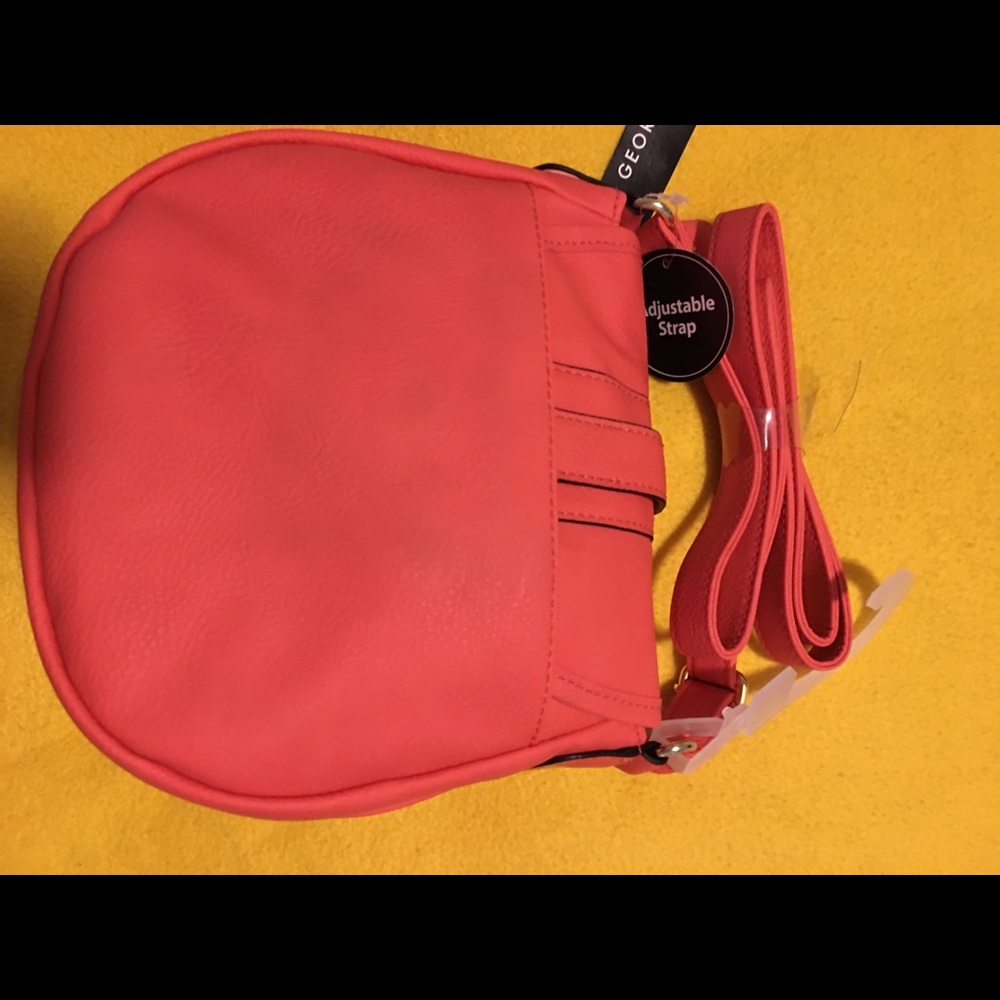 New orange/coral George purse